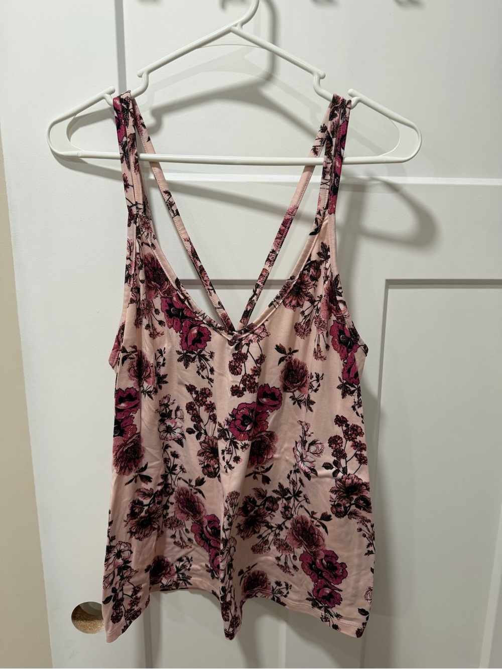 Nanette Lepore Pink Floral V-Neck Double-Strap Tank & Shorts Pajama Set
